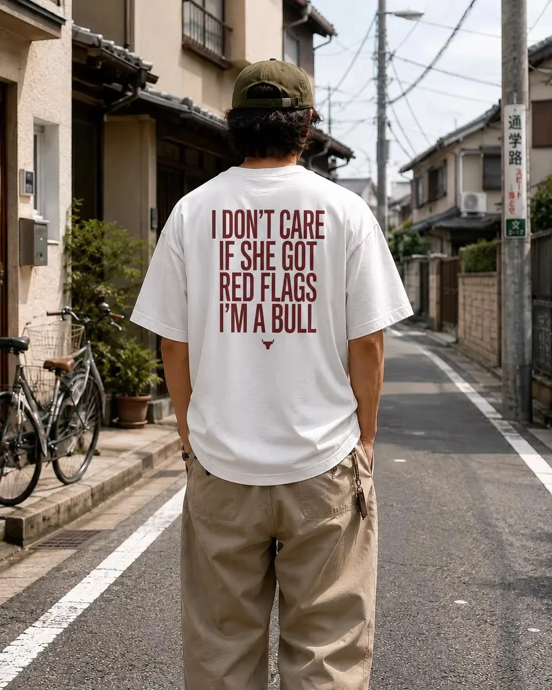 I Don't Care If She Got Red Flags I'm A Bull Shirt Funny Meme Tee Trendy Streetwear Graphic T-Shirt Relatable Humorous Men Gift