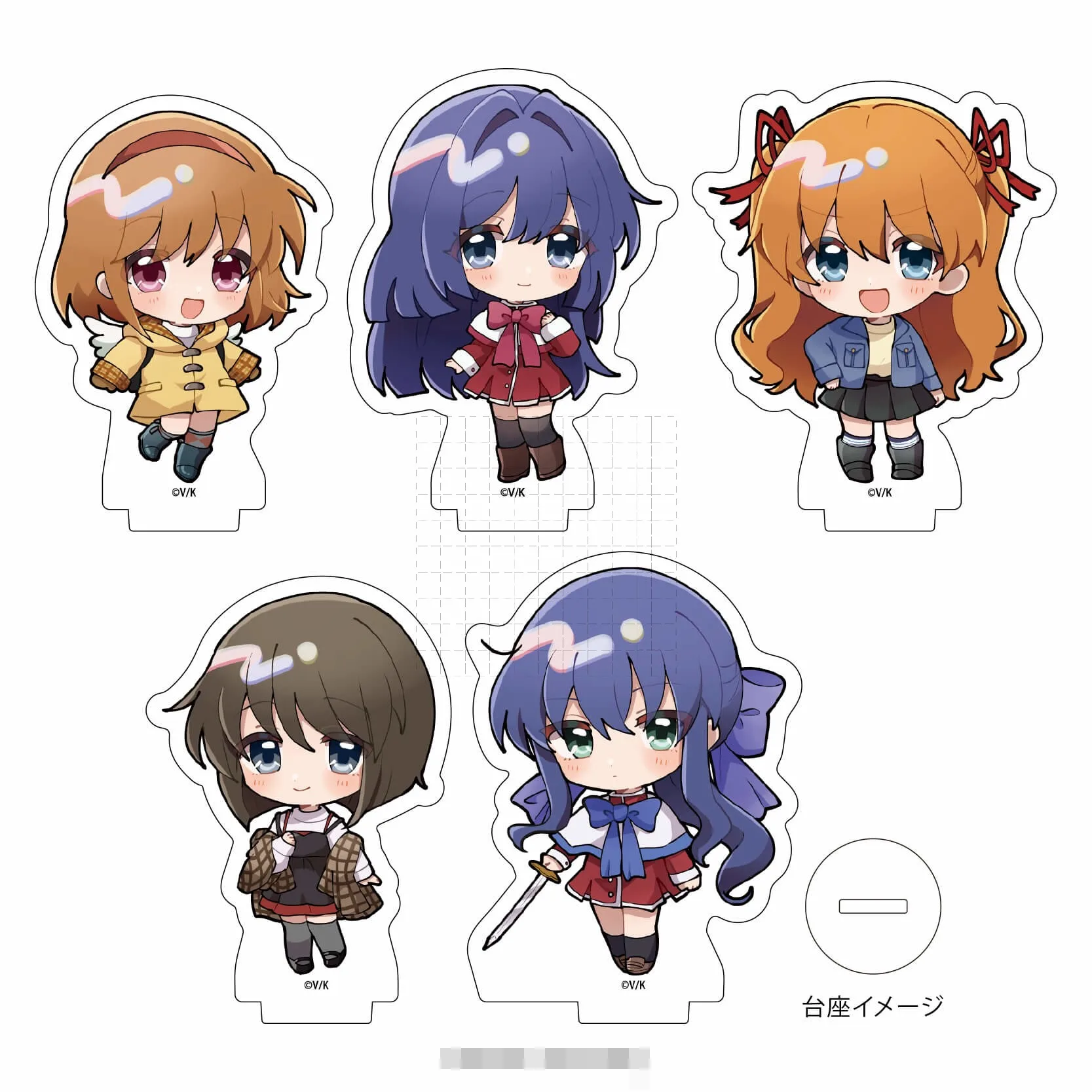 Игра Tsukimiya Ayu Minase Nayuki Sawatari Makoto Kawasumi Mai акриловая кукла-подставка аниме фигурка модель тарелка косплей игрушка в подарок