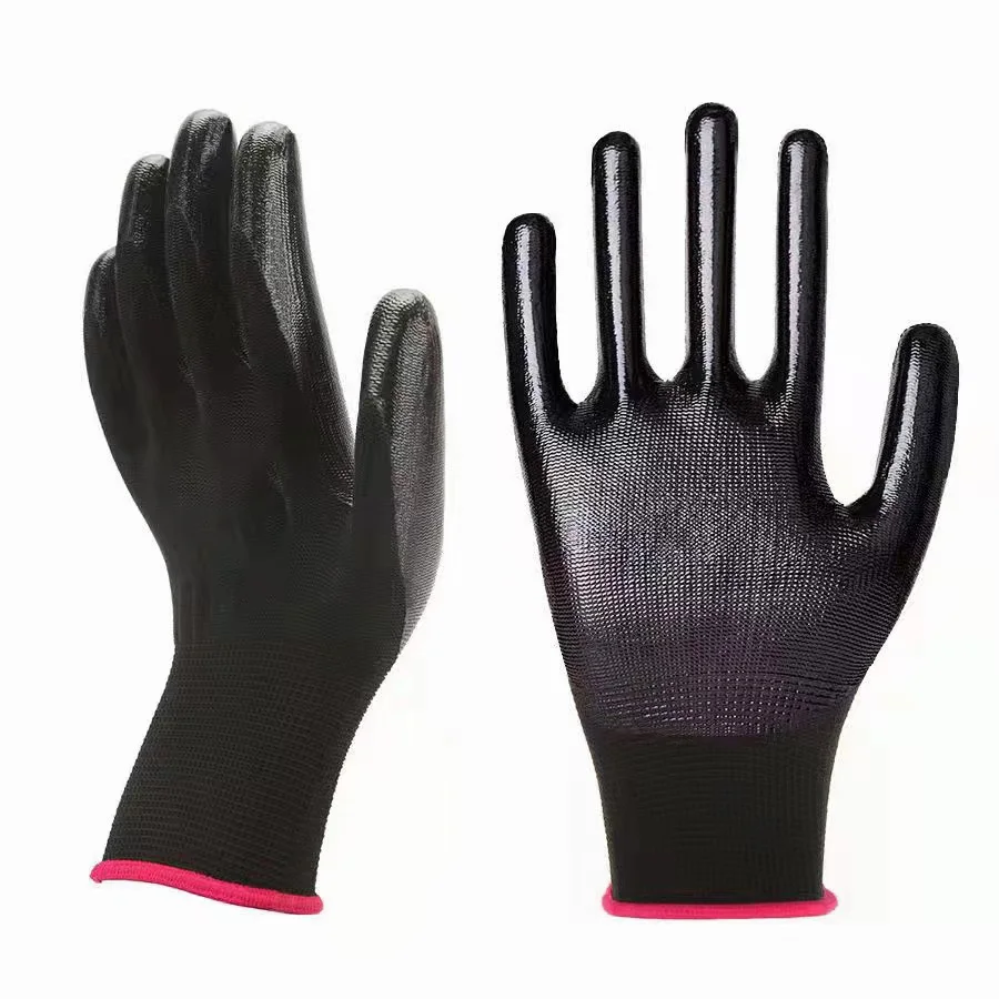 Safety Working Gloves Premium Nitrile Coated Builders Excellent Grip Gardening Grip Industrial Protective Work Flexible Gloves