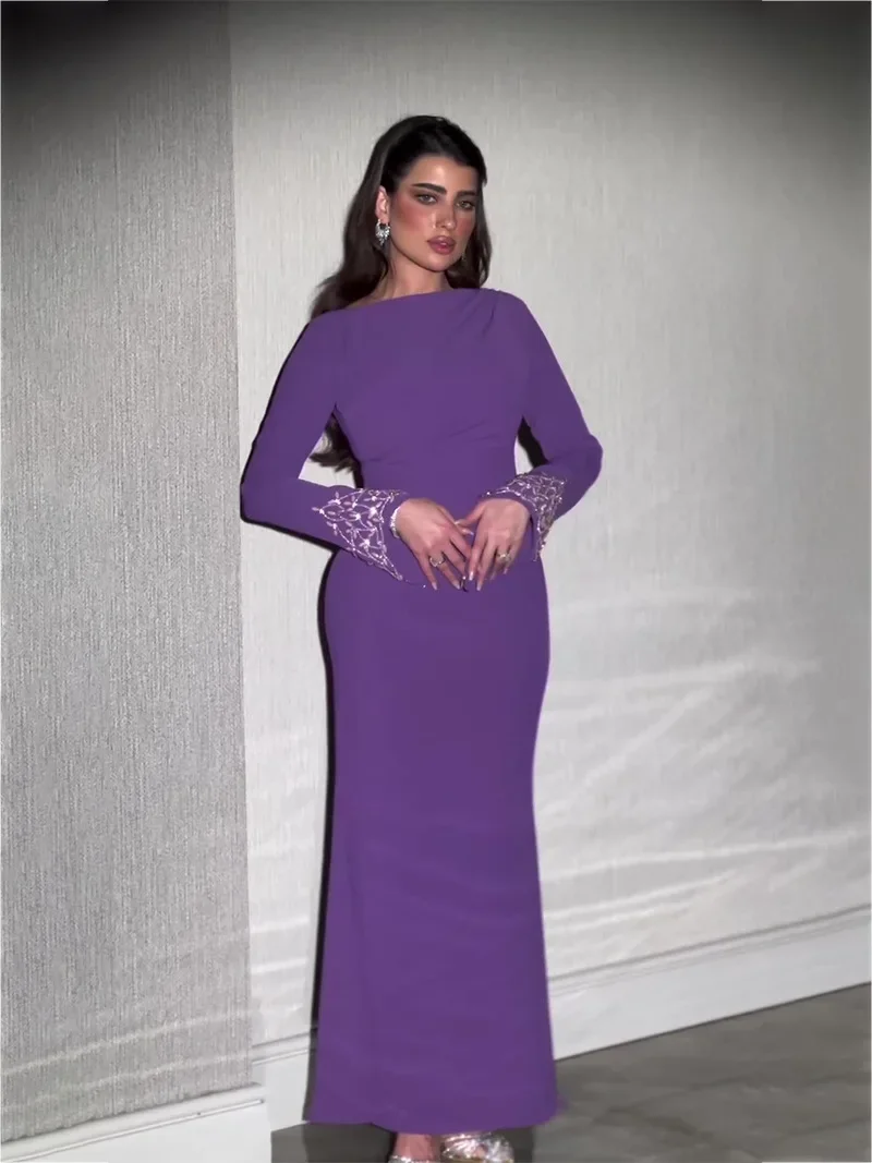 فستان حفلة عيد إسلامية للنساء عباية رمضان فستان طويل بأكمام ماسية قفطان مغربي فيستدوس لارجوس دبي رداء جلابية 2026