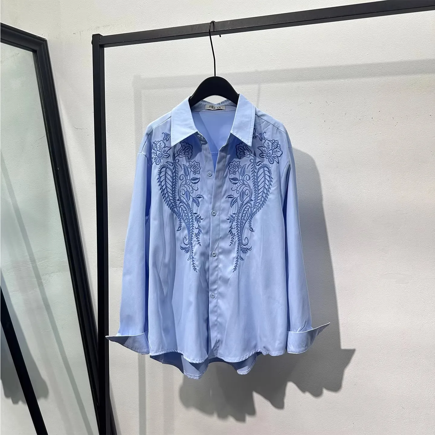 

Men Casual Shirts Gothic Style Men's Clothing Spring Male High Street Autumn Black Shirts