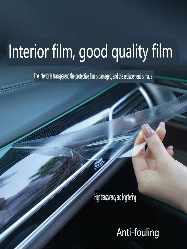 For 2020-2023 Lincoln Aviator Navigation Central Control Car Film Interior Accessories TPU Transparent Protector Film Refit