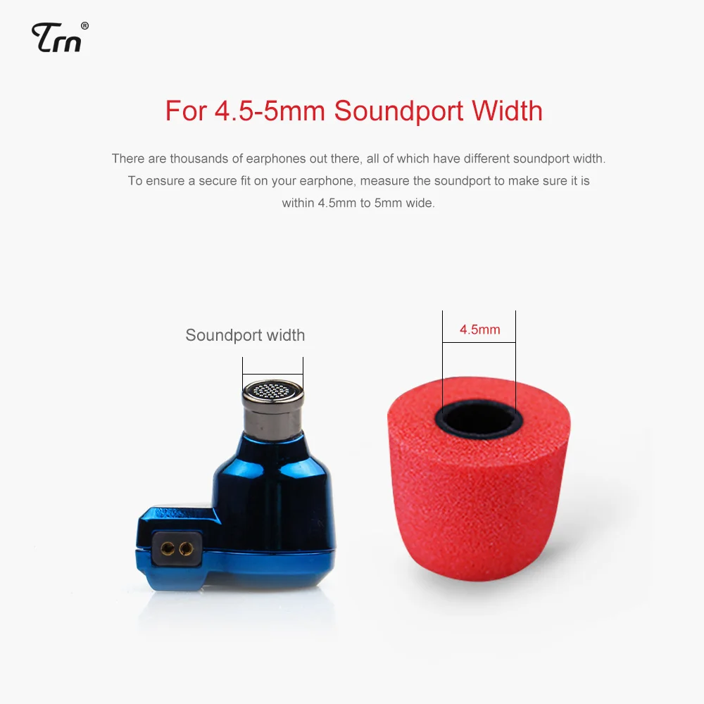 TRN KZ QKZ 1PCS Sponge Sleeve Ear Plugs Wired Earphone Memory Cotton Earmuffs Rebound Earplugs Headset PU Headphones