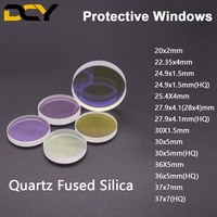 Laser Protective Windows 20*2 22.35*4 27.9*4.1 30*5 36*5 37*7 1064nm Quartz Fused Silica For Precitec Raytools WSX Bodor