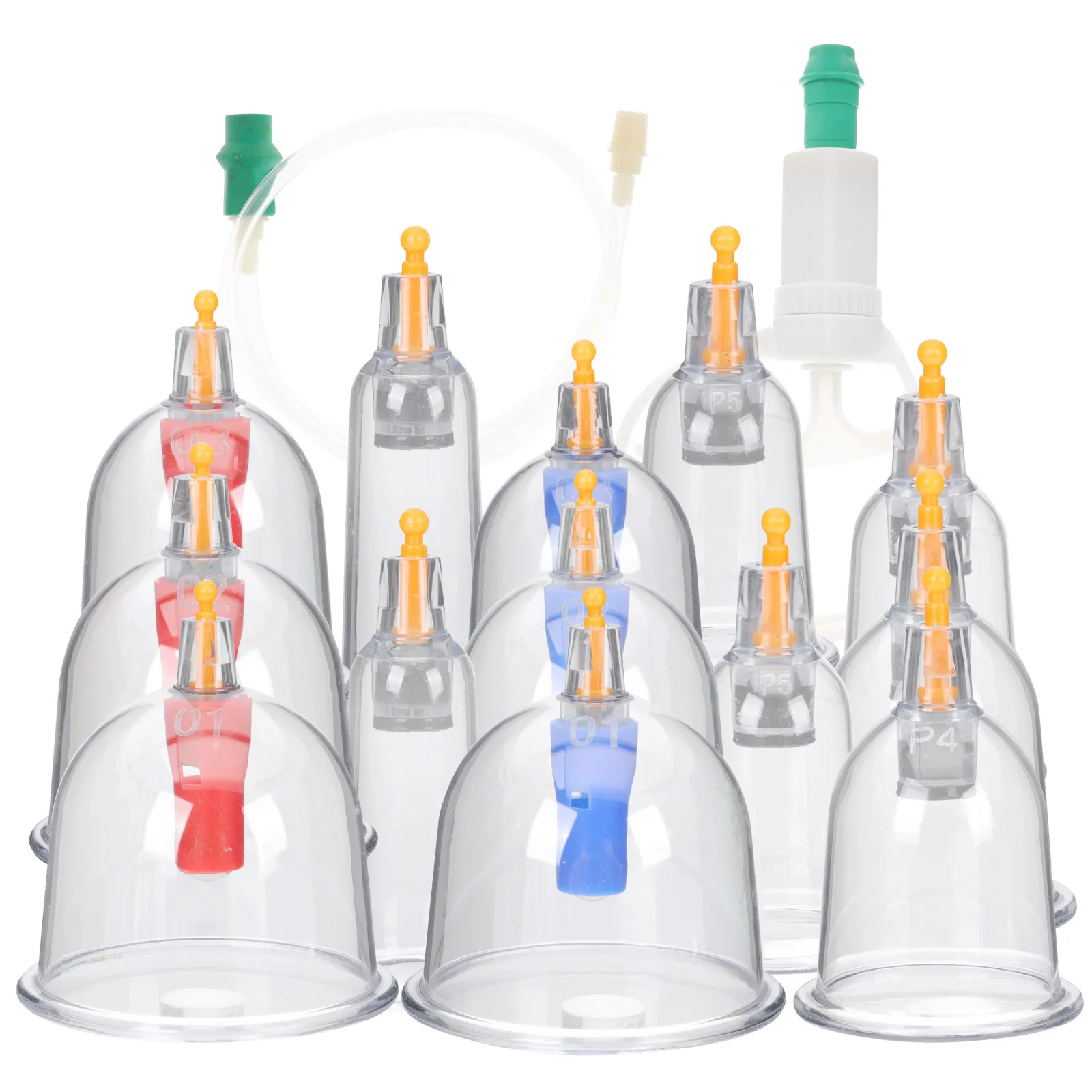 

Набор для вакуумного массажа: 1 комплект прозрачных утолщенных вакуумных чаш, профессиональное терапевтическое оборудование, инструмент для домашнего массажа и красоты