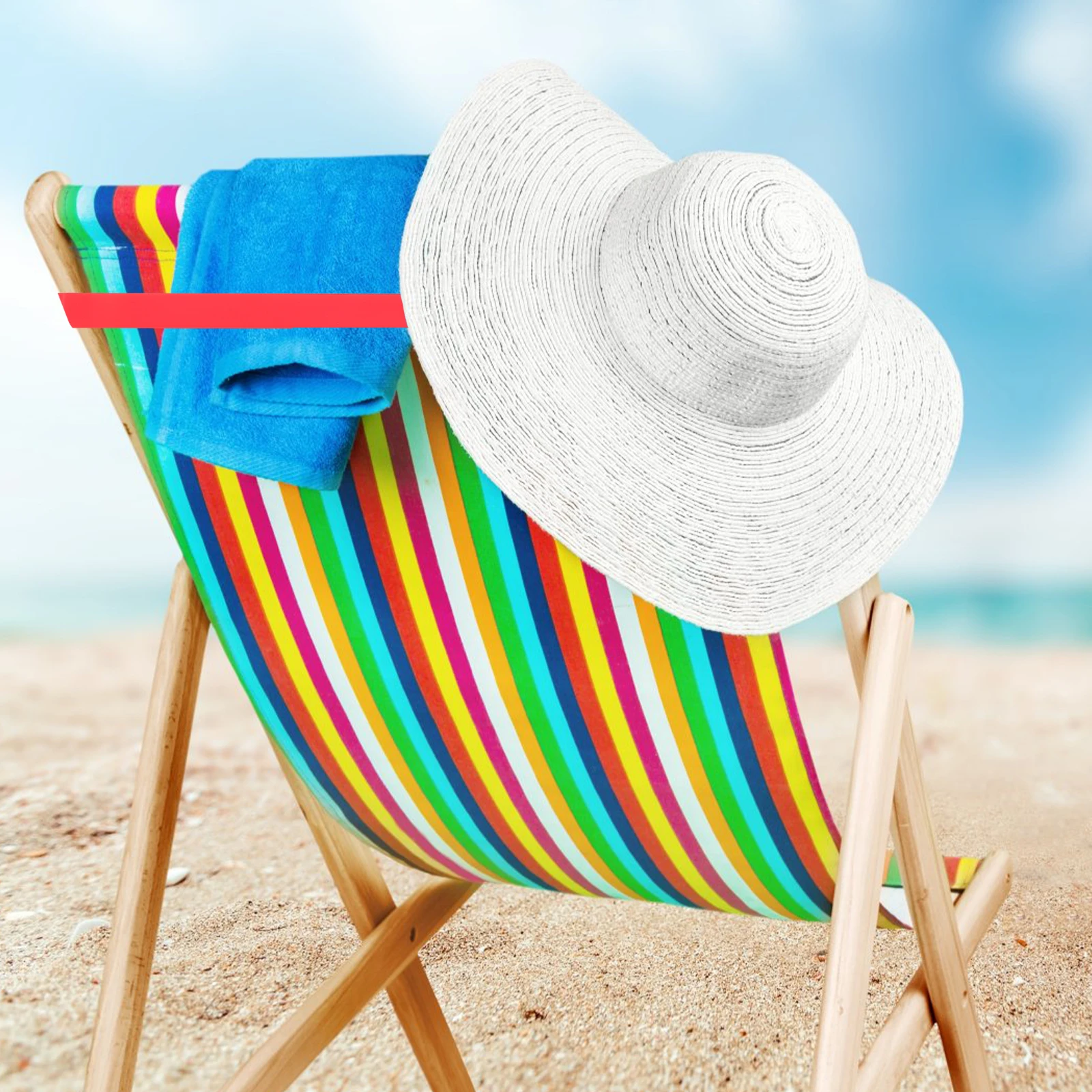 

4 Pcs Beach Towels Oversized for Sun Loungers Bands Cruise Chairs Essentials