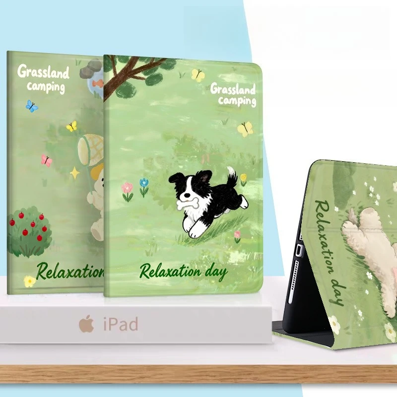 Kawaii Puppy Tablet Case for Xiaomi Pad 6 Pro 11in 5 Pro 6SPro 12.4in Book-Style Case MiPad 6max 14in MiPad 7 8 Pro 11.2in Cover
