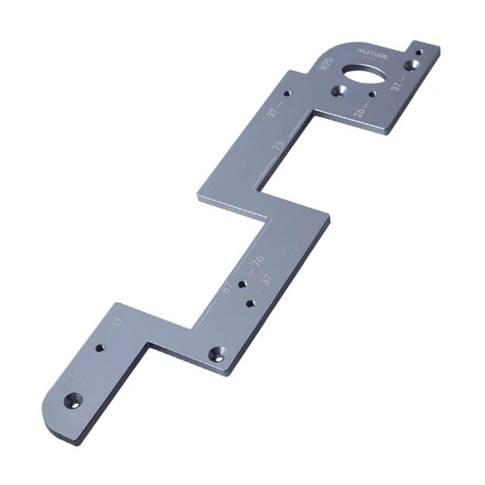 Wardrobe Slotting Cabinet Handle Template Aluminum Alloy Material Easy Installation Guide Furniture Decoration Tool