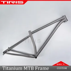 TIRIS-MT6 Titanium Mountain Bike Frame, MTB 29er, UDH Bicycle Framework, Boost 12*148 Frame, Cycling Accessories Parts, Custom