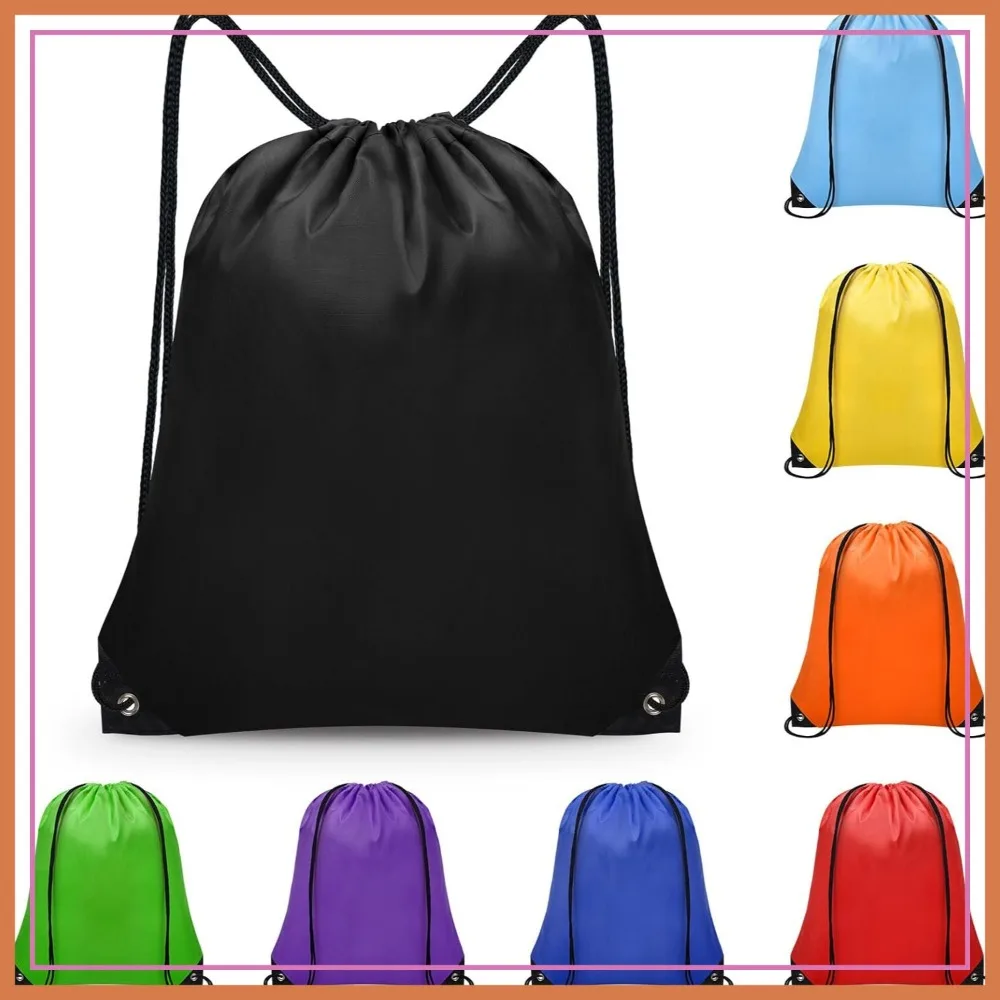 

8 Pcs Drawstring Bags Bulk Cinch Sack for Gym Travel Yoga Outdoor Sports 8 Colors