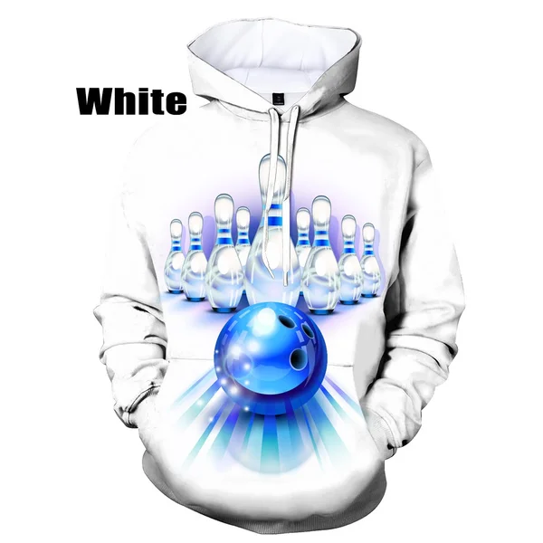 Men Women Fashion Digital 3D Printed The Bowling Ball Casual Tops Hoodies for Men