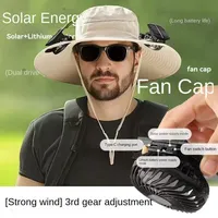 Solar Fan Hat UBS Charging Dual purpose Men's Summer Fishing Mountaineering Labor Sunshade and Anti roll Fisherman's Hat