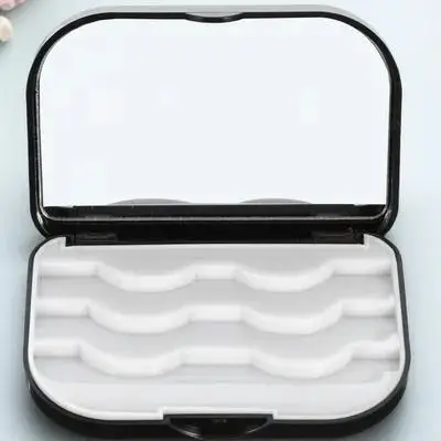 1 個まつげ収納ケース耐久性のあるプラスチックつけまつげオーガナイザーポータブルメイクアップオーガナイザーまつげホルダー旅行家庭用