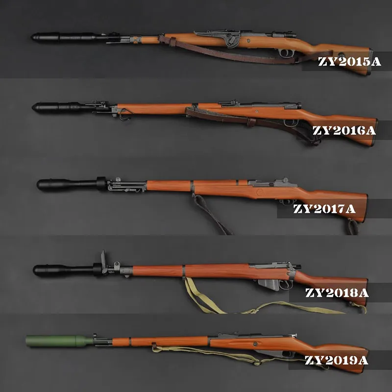 ZYTOYS ZY2015-ZY2019 1/6 98K Rifle de francotirador tipo 99 M1 Garand NO.4 MKI M1891 arma modelo soldado escena accesorios ajuste 12 ''figura de acción