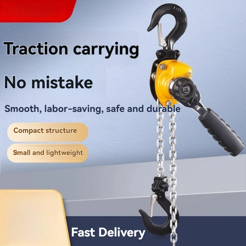 Aluminum Alloy Lever Hoist 0.25 Tons 0.5T Mini Portable Hand Hoist Lifting Cable Tightener