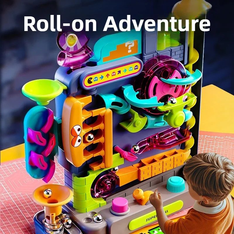Labirinto per bambini Palla Livello di avventura Gioco Giocattolo Palline rotanti multistrato Allenamento del pensiero Giocattoli puzzle sensoriali interattivi per bambini