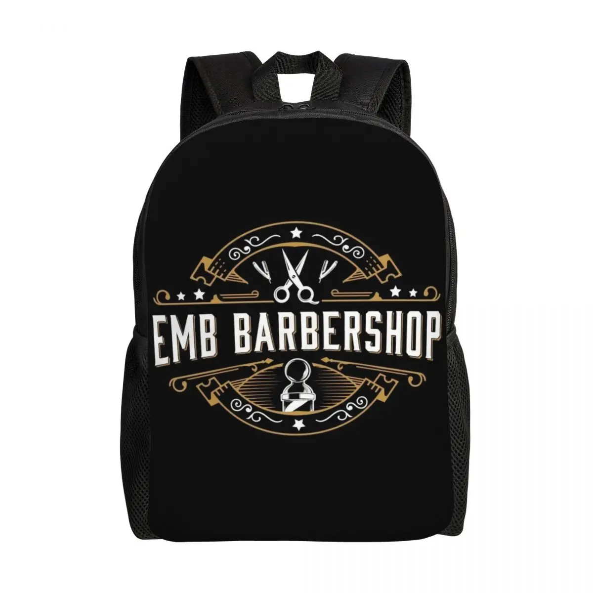 Vintage Barber Shop Sign Travel Backpack Women Men School Computer Bookbag Barbershop College Student Daypack Bags