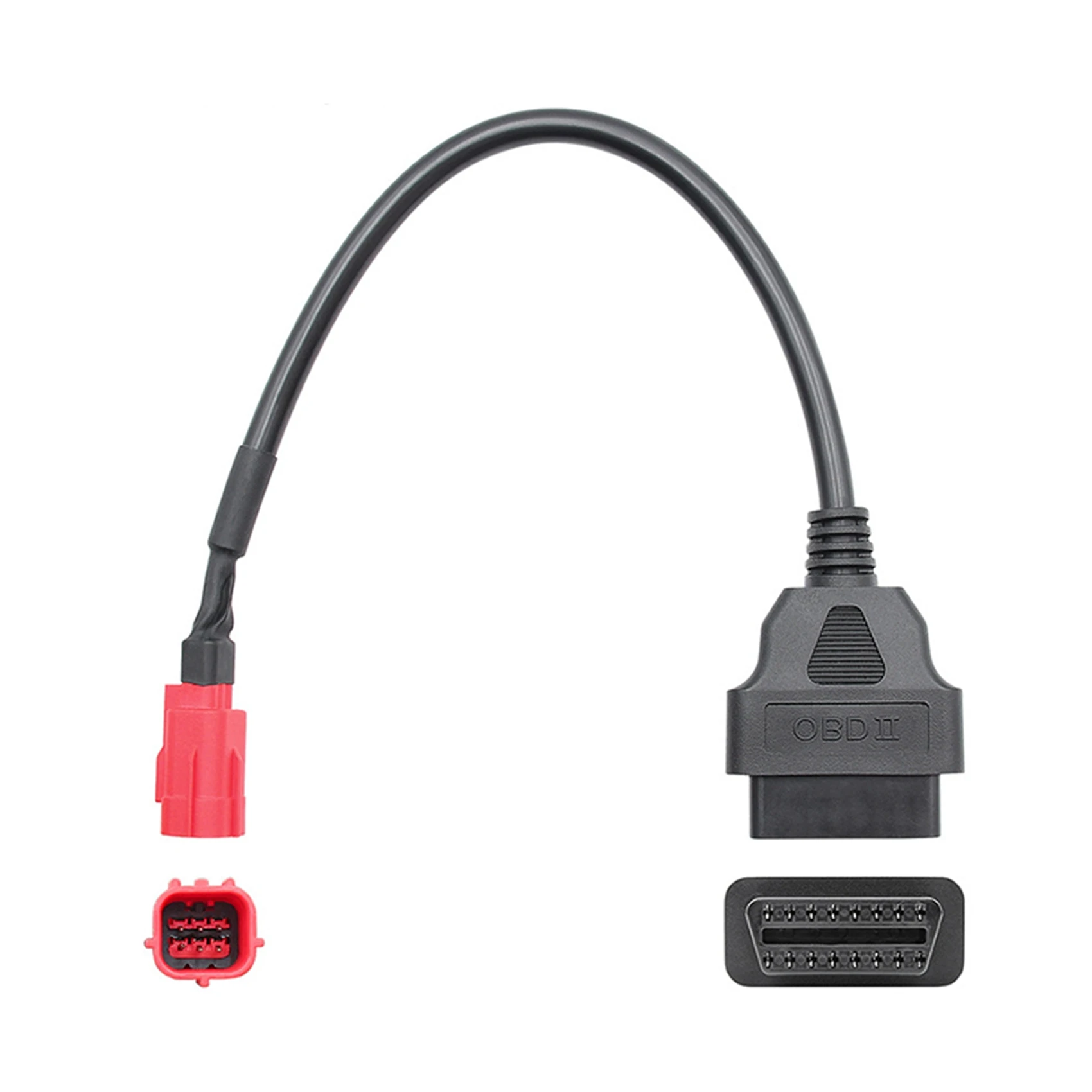 Motocicleta Diagnostic Cable Extension Connectors, 6 a 16 pinos, OBD Adaptadores, OBD2, Honda, Yamaha, Suzuki, Benelli