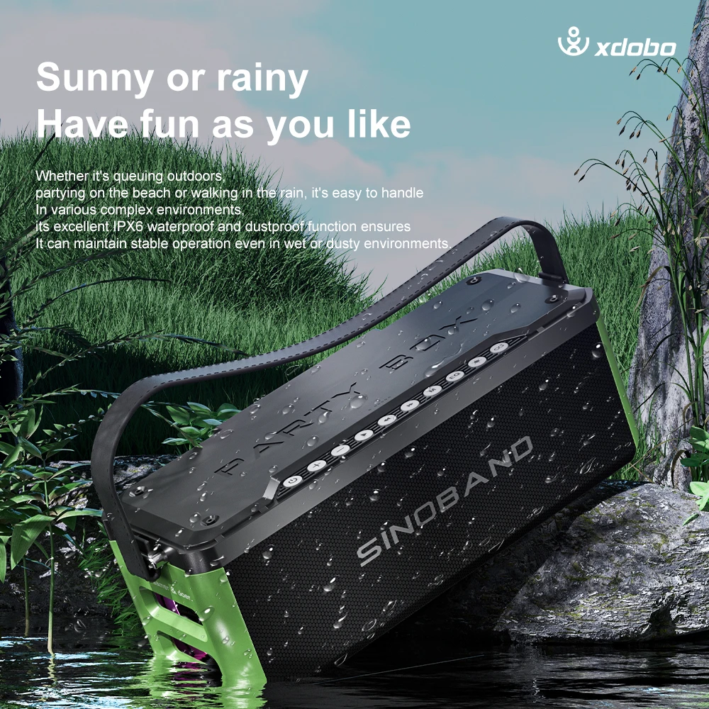 

Xdobo Sinoband Party Box 1985 130W Waterproof Stereo Subwoofer BT Best Price Amplifier Soundbar Boombox Portable Speakers