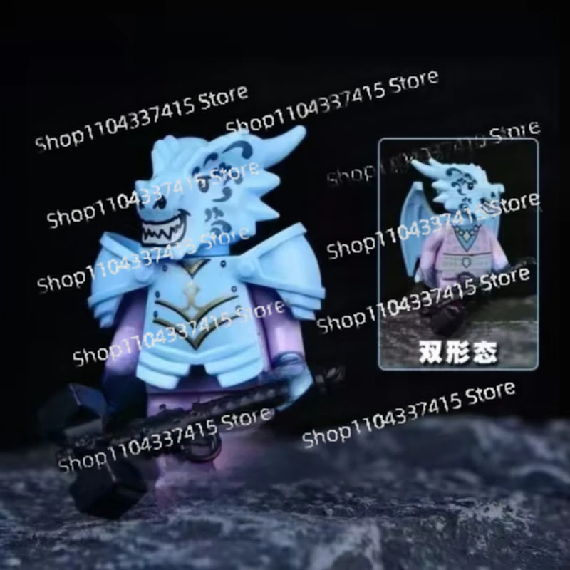 Moc nova batalha dragão dos desenhos animados anime acessórios de jogo, montagem de blocos de construção, modelos de brinquedo, ornamentos, presentes de coleção