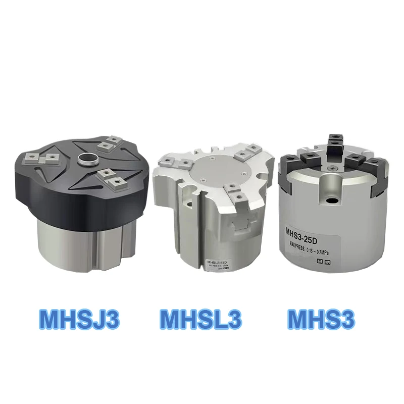 Parallel Type Air Gripeer 3-Finger Long Stroke MHSL3 16/20/25/32/40/50/63/80/100 Pneumatic Cylinder