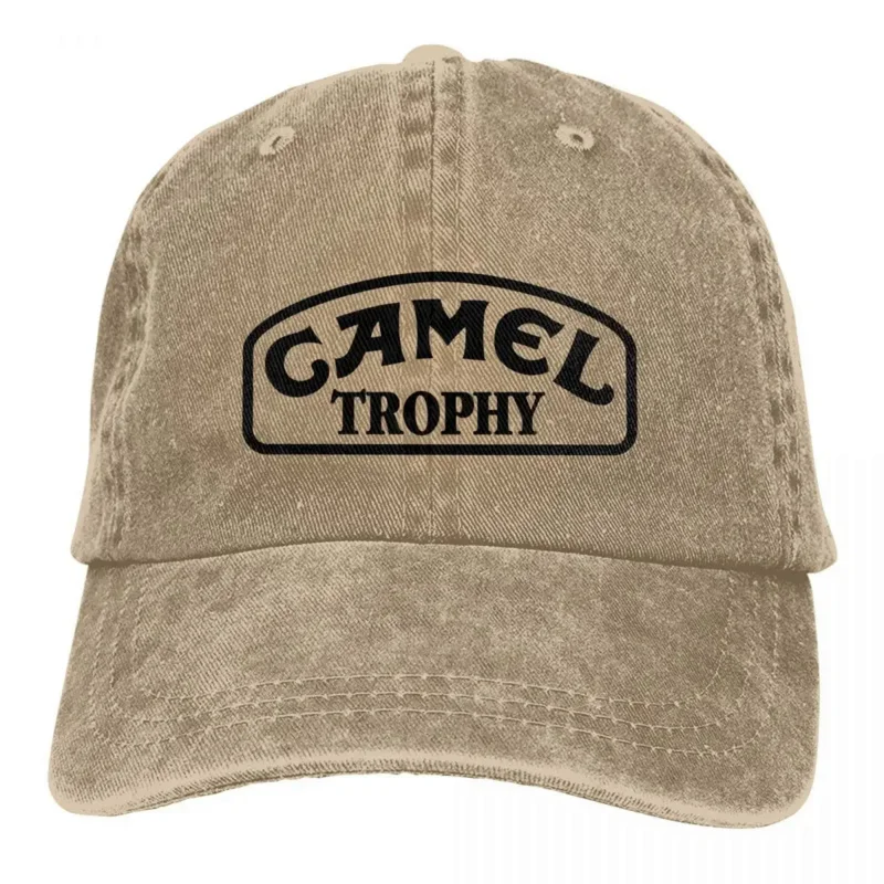 

Camel Trophy Accessories Unisex Baseball Cap Distressed Washed Hats Cap Vintage Outdoor All Seasons Travel Adjustable Headwear