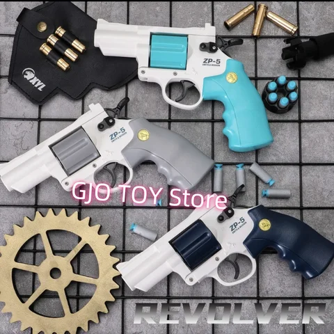 부드러운 총알 장난감 리볼버-안전한 폼 블래스터, 다트 포함, 어린이 교육 및 기념 선물