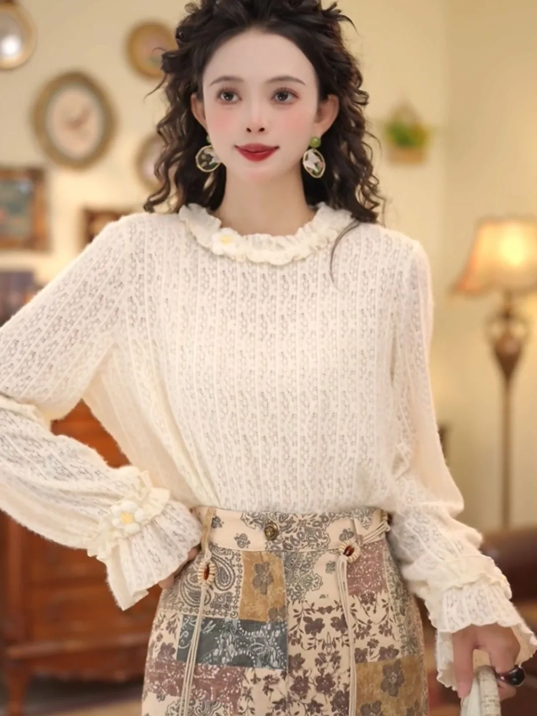 

Рубашка в гонконгском стиле ретро с длинным рукавом, однотонная, универсальная базовая модель, дизайнерская, премиум-класса, для повседневной носки, размер L