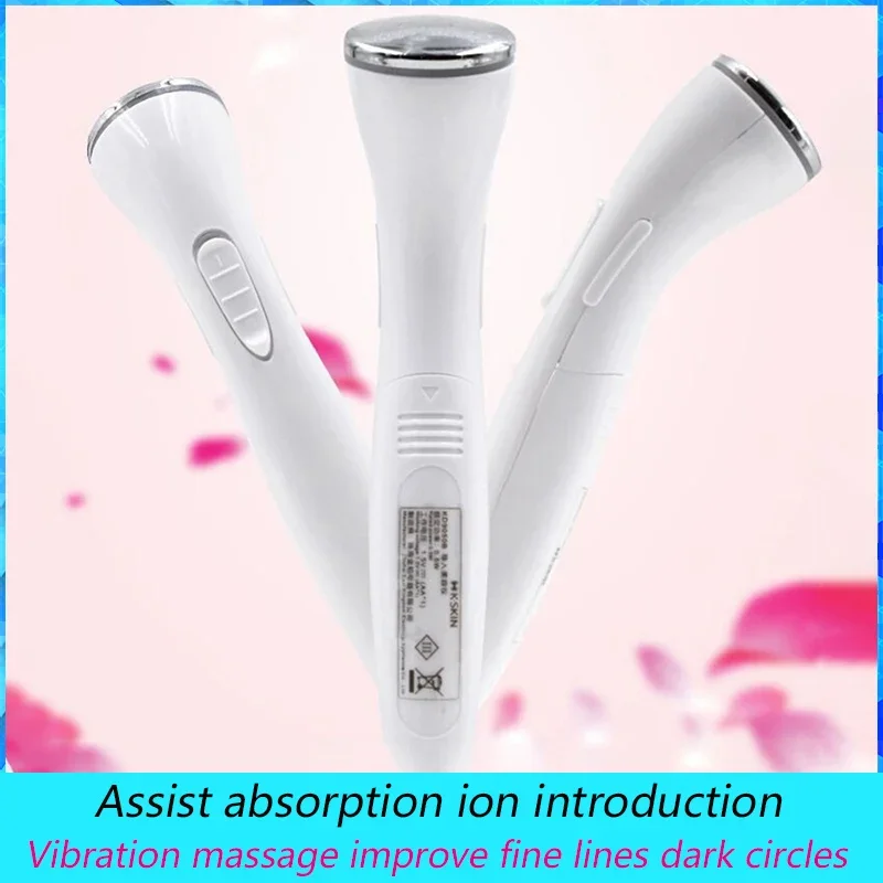 Electric Facial Beauty Device, Vibration Massage, Improve Fine Lines, Assist Absorption, Ion Introduction, AA battery ML-084-DC