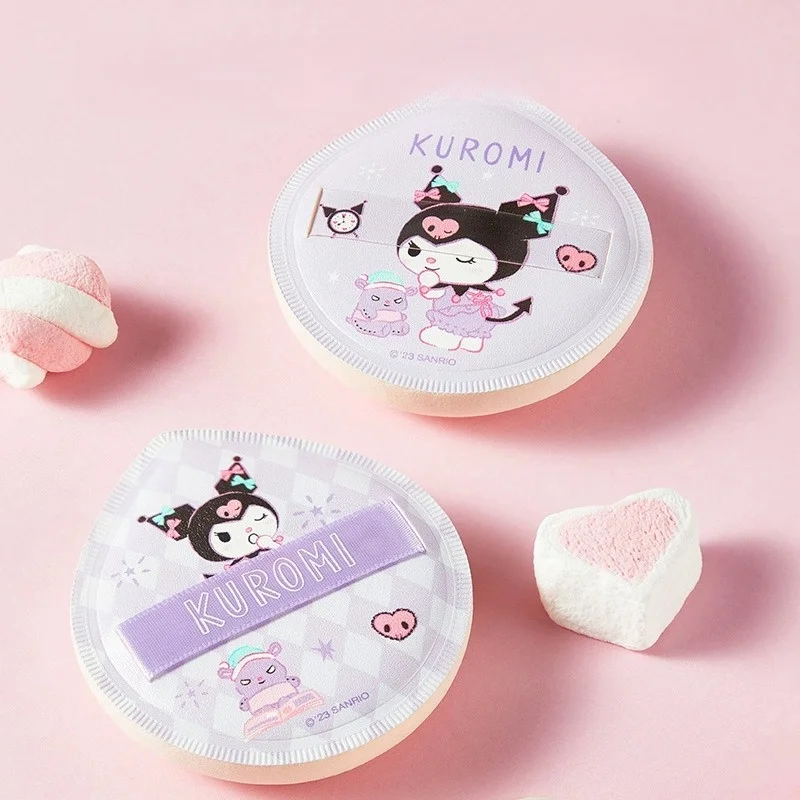 MINISO Kuromi Cotton Pad Cartoon Cute Cinnamoroll Makeup Tools Kawaii Printing Extra Large Make-Up For Women Sponge Powder Puff