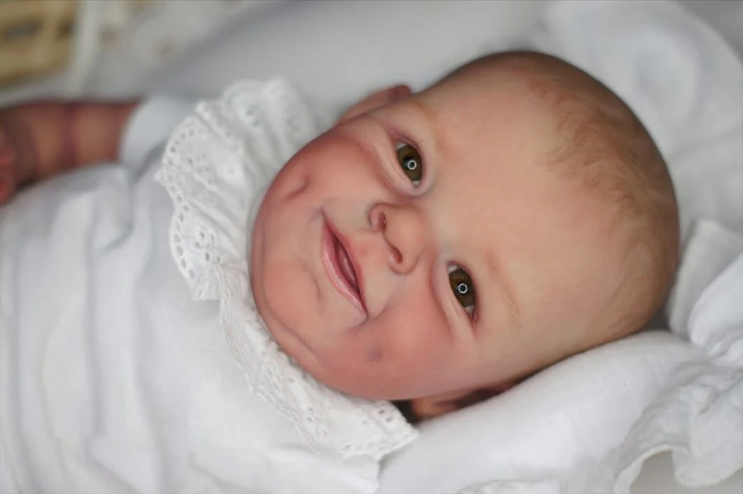 NPK-Muñeca Reborn de 22 pulgadas, versión Shaya, bonito niño pequeño, tamaño Real de 3 meses, juguete realista de tacto suave para edades de 3 a 15 años