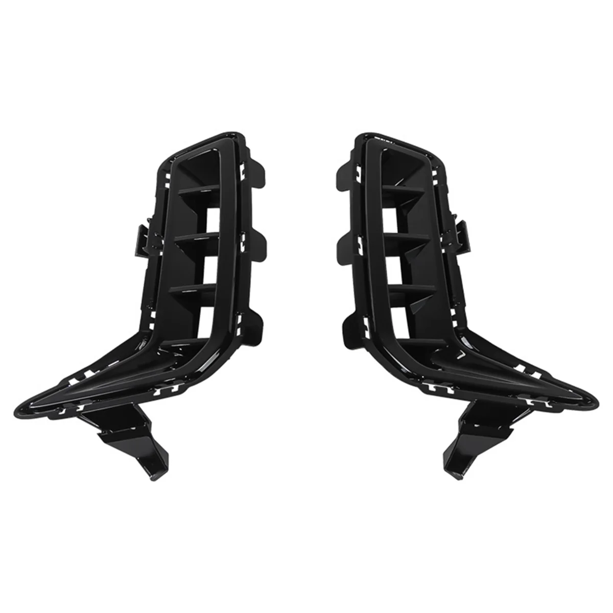 

Car Front Bumper Fender Cover Air Vent Cover Trim Outlet Intake Frame for BMW X5 G05 X5L 2023-,Black
