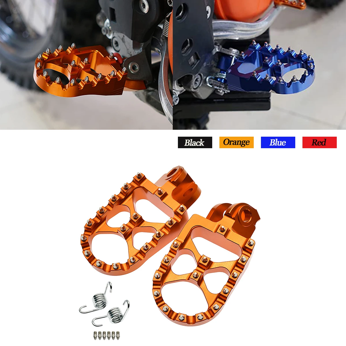 

Motorcycle CNC Foot Pegs Rests Pedals Footpegs For KTM 690 950 990 1050 1090 1190 1290 ADVENTURE R S T Footpegs EXC 250 300 EXC