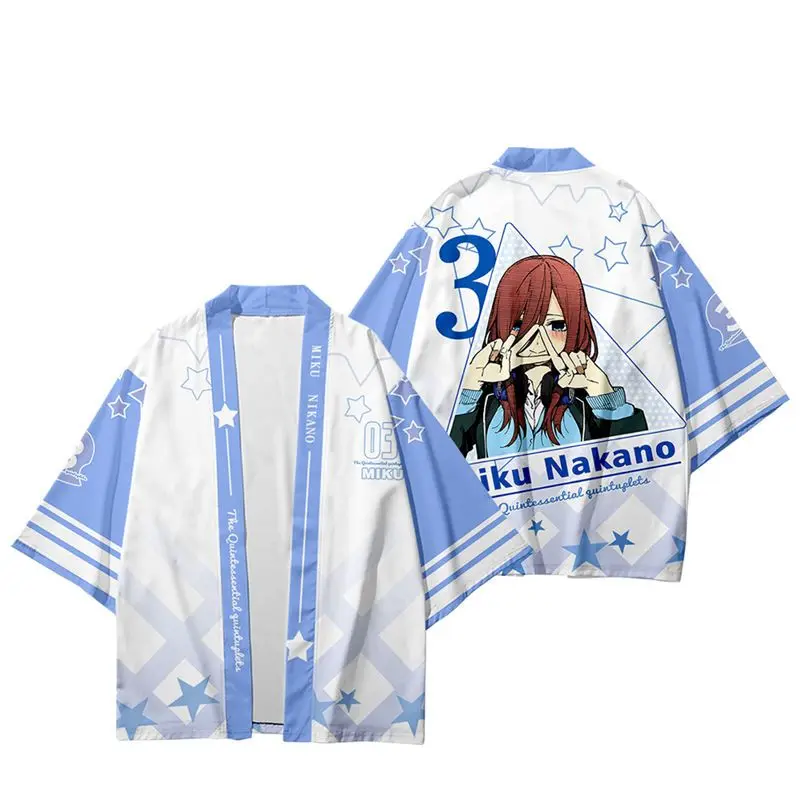 أنيمي الكرتون الطرفية تي شيرت الألم الملابس قصيرة الأكمام الملابس سانجيو كيمونو ريشة نسج الصيف #2