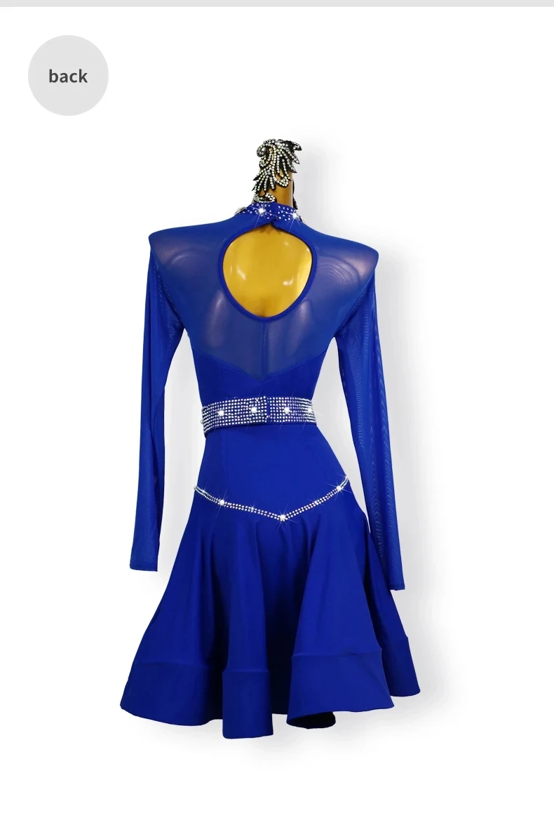 Lateinamerikanisches Tanzkleid für Damen, Wettbewerbskleid 2026, Sexy Outfit, Kabarett, Sport, Party, Ballsaal, Elegante Mädchen, Abschlussball, Karnevalskostüm – Detail 10