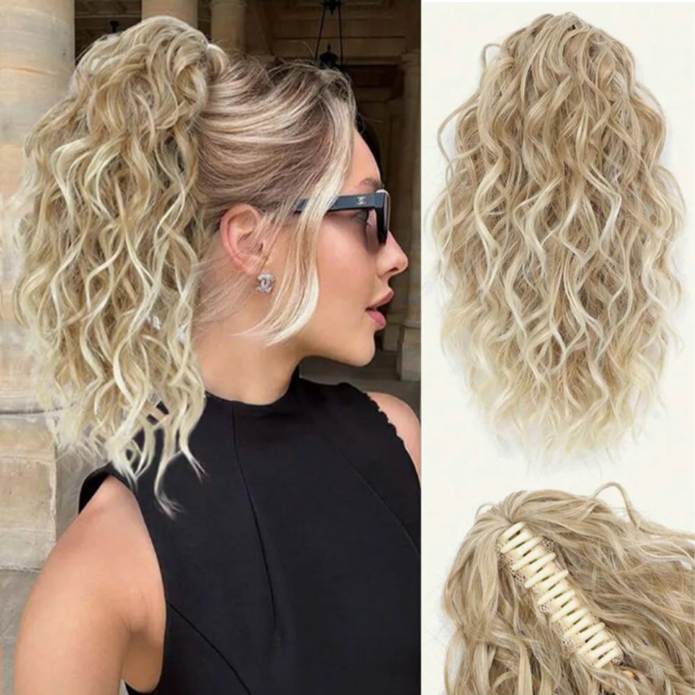 pageup-clipe-de-garra-sintetica-rabo-de-cavalo-14-polegada-extensao-de-rabo-de-cavalo-falso-rabo-de-cavalo-falso-cabelo-macio-sintetico-peruca-misturada-branco