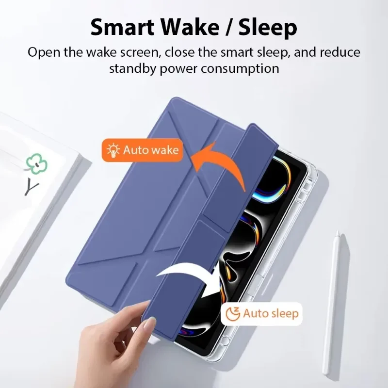 Capa para ipad pro13 11 mini 6 7 funda para ipad 10a geração 10.9 7a 8a 9a 9.7 10.2 polegadas acessórios de capa com suporte para caneta