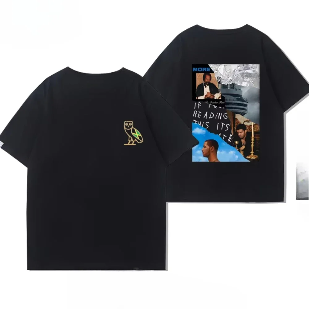 2023 neue Kurzarm Print T-shirt Album Joint Hip Hop Rap Rap Amerikanische Männer und Frauen High Street Sommer Baumwolle Kleidung