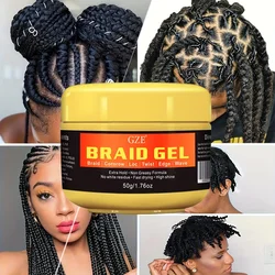 GZE Stronghold Braid Gel for Perfectly Styled Braids and Twists - Long Lasting and Non-Flaking Formula - Great for Natural Hair