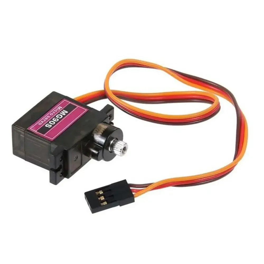 1PCS MG90S เกียร์โลหะ RC Micro Servo 9g MG90S สําหรับ Trex 450 RC หุ่นยนต์เฮลิคอปเตอร์