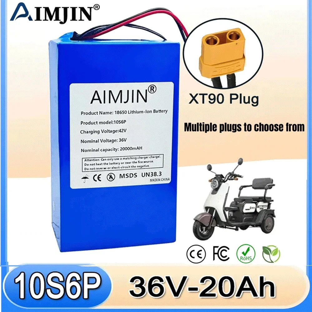 👍 36V 20Ah 10S6P Li…