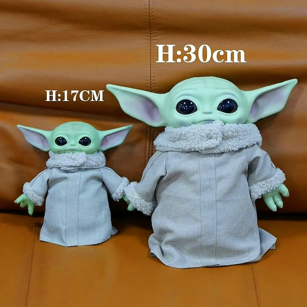 17CM 28cm Star Wars Yoda Baby Grogu Actionfigur Niedliches Plüschmodell auf Lager Geburtstagsgeschenk für Jungen The Mandalorian Sammlerpuppe – Detail 6