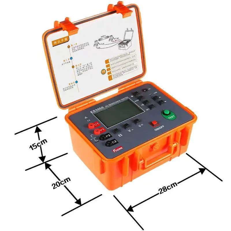 Metal Construction Resistance Testers Resistor Meters Ohm Meters