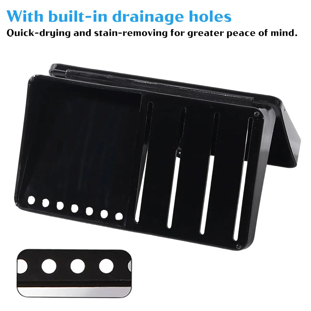 Mini Makeup Brush Washboard Square Effective Brush Scrubber Board Two-compartment space Storage Box Puff Cleaner