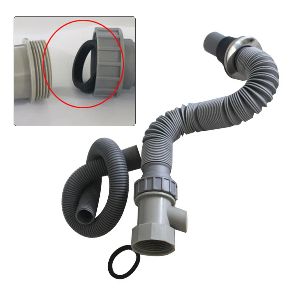 Flexible Kitchen Sink Drainage System with Overflow Pipe Designed for Easy Installation and Leak for proof Performance