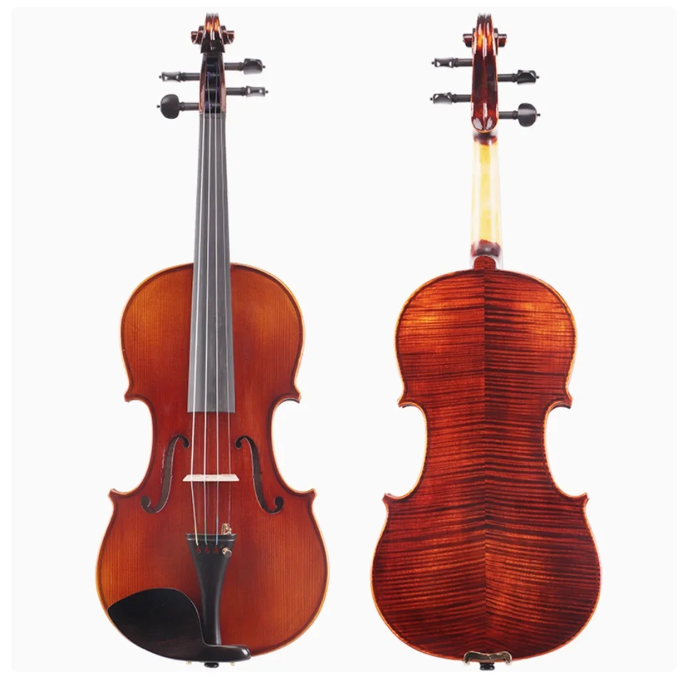 كمان 4/4 خشب القيقب مصنوع يدويًا بالكامل أداة وترية ذات أداء احترافي #5