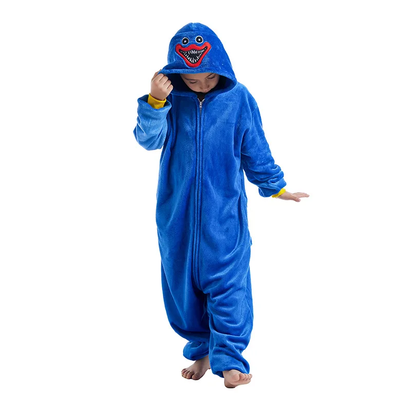 Ekouaer dieren jumpsuit kostuum met ritssluiting & capuchon fleece onesie slaappak voor carnaval, Halloween, cosplay, eendelig (heren, dames, uniseks), rentier, M