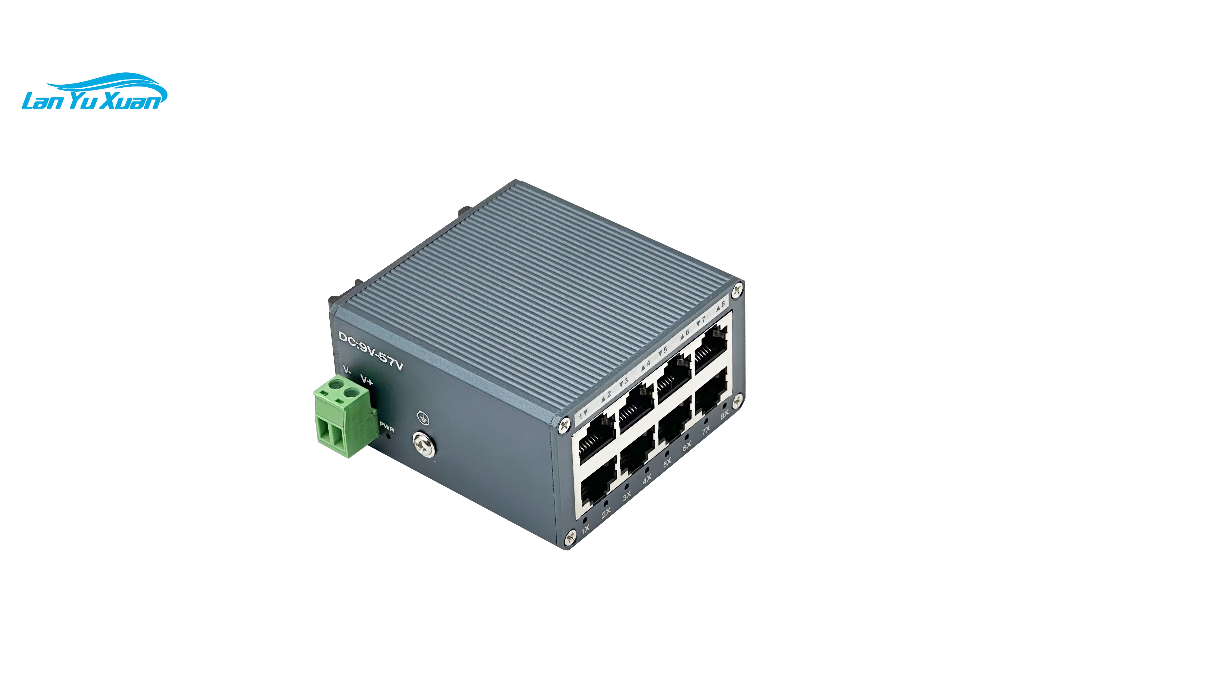 New Series Mini Size Industrial Grade 10/100Mbps 8 Port Ethernet Switch for Suitable for Small and Harsh Working Environments
