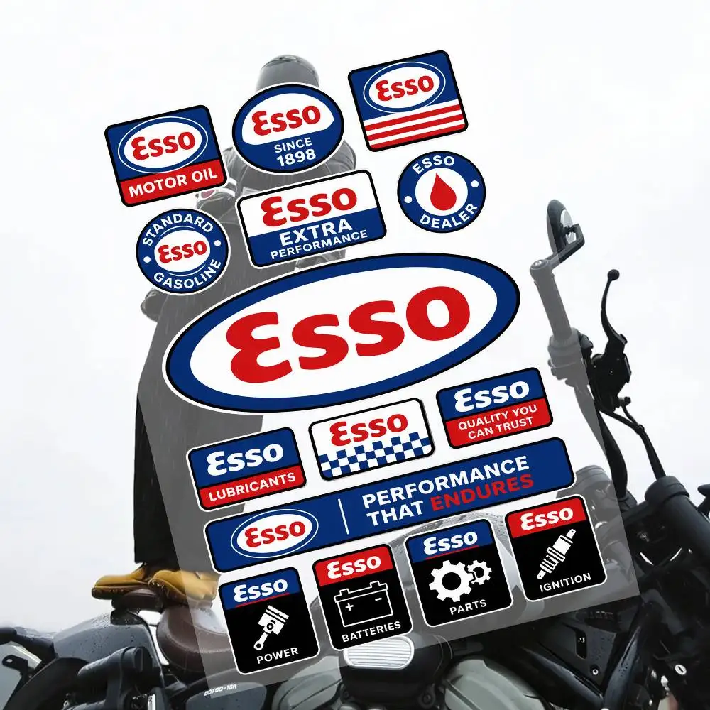 Esso Anime Character Stickers Set Waterproof Vinyl Decals For Laptop Phone Case Water Bottle Helmet Skateboard Notebook