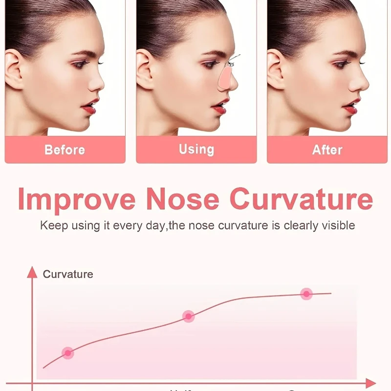 A Painless Nose Bridge Corrector Suitable for Both Women and Men, Suitable for Lifting and Pulling Wide and Curved Noses
